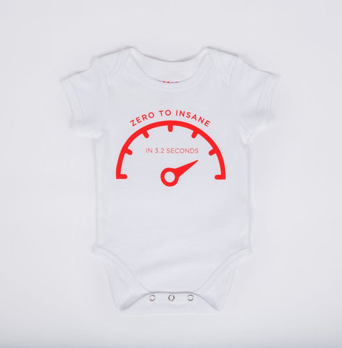 White Insane Mode Onesie